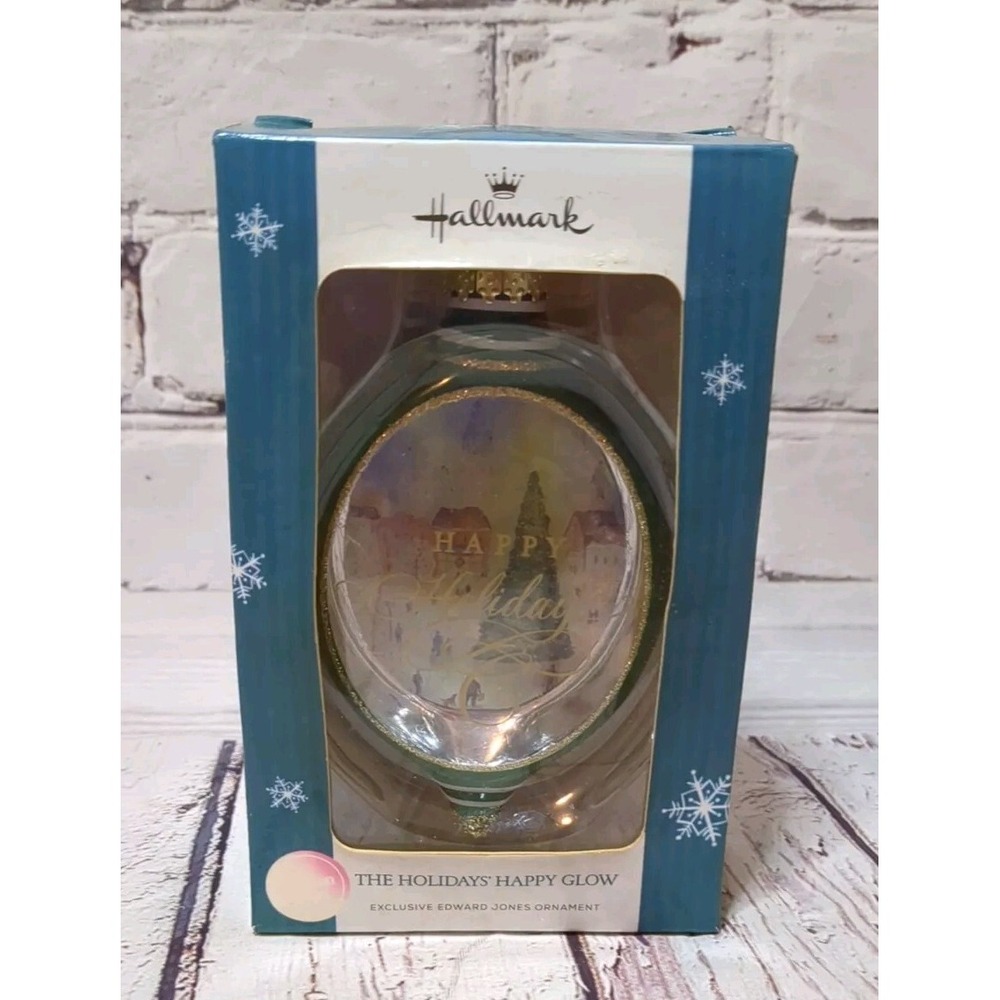 Hallmark keepsake‎ Christmas Tree ornament The Holiday Happy Glow Edward Jones